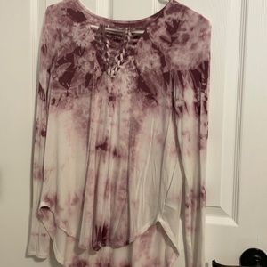 Purple and white marble top